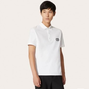 발렌티노 남성 화이트 폴로 반팔티 - Valentino Mens White Tshirts 