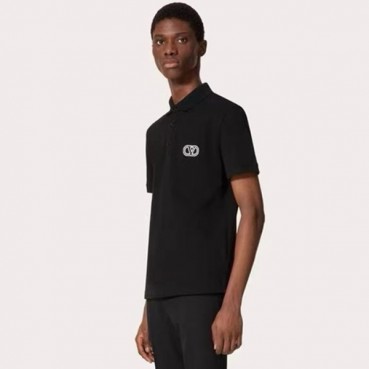 발렌티노 남성 블랙 폴로 반팔티 - Valentino Mens Black Tshirts 