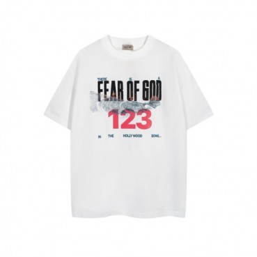피어오브갓 남성 화이트 반팔 티셔츠 - Fear of god Mens White Tshirts 