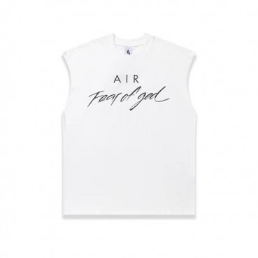 피어오브갓 남성 화이트 나시 - Fear of god Mens Sleeveless Tshirts 