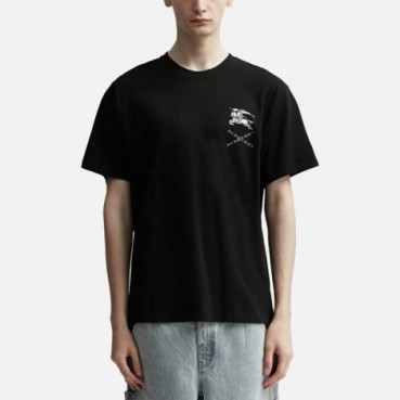 버버리 남성 블랙 반팔 티셔츠 - Burberry Mens Black Tshirts 