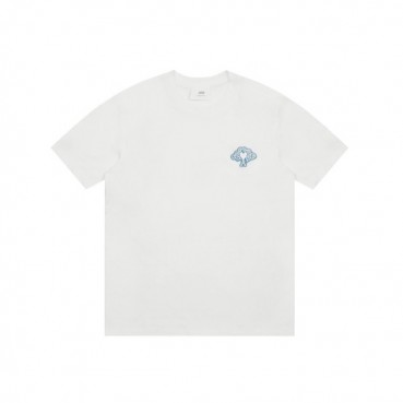 아미 남성 화이트 반팔티 - Ami Mens White Tshirts 