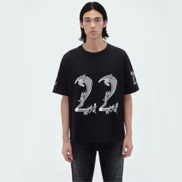아미리 남성 블랙 반팔 티셔츠 - Amiri Mens Black Tshirts 