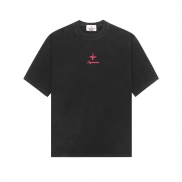 스톤아일랜드 남성 블랙 반팔 티셔츠 - Stone Island Mens Black Tshirts 