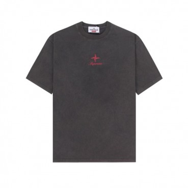 스톤아일랜드 남성 그레이 반팔 티셔츠 - Stone Island Mens Gray Tshirts 