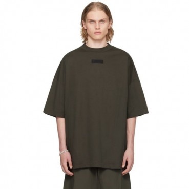 피어오브갓 남성 카키 반팔 티셔츠 - Fear of god Mens Khaki Tshirts 