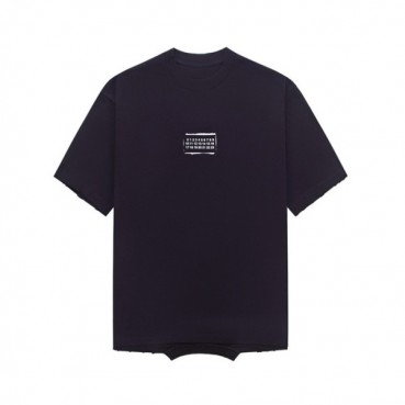 메종 마르지엘라 남/녀 블랙 반팔 티셔츠 - Maison Margiela Unisex Black Tshirts 