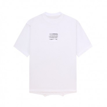 메종 마르지엘라 남/녀 화이트 반팔 티셔츠 - Maison Margiela Unisex White Tshirts 
