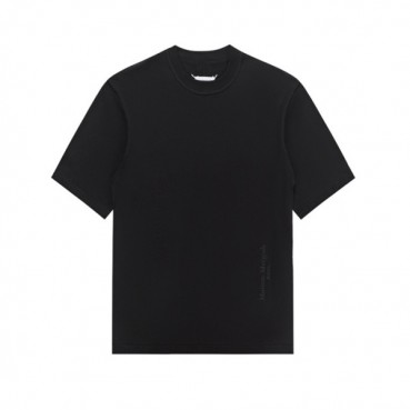 메종 마르지엘라 남/녀 블랙 반팔 티셔츠 - Maison Margiela Unisex Black Tshirts 