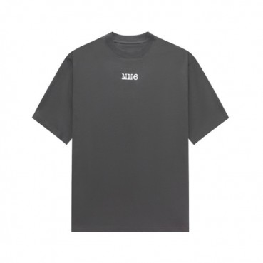 메종 마르지엘라 남/녀 그레이 반팔 티셔츠 - Maison Margiela Unisex Gray Tshirts 