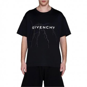 지방시 남성 블랙 반팔 티셔츠 - Givenchy Mens Black Tshirts 