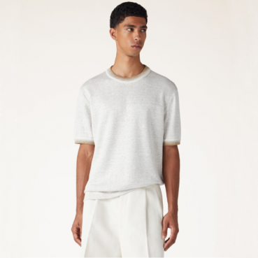 로로피아나 남성 베이지 반팔티 - Loro Piana Mens Beige Tshirts 