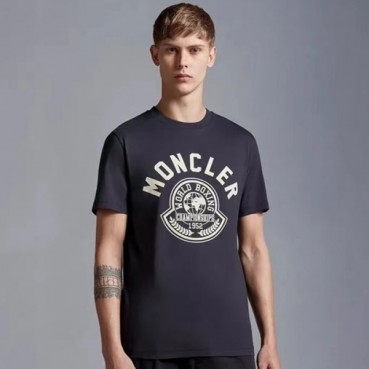몽클레어 남성 블랙 반팔 티셔츠 - Moncler Mens BLack Tshirts 