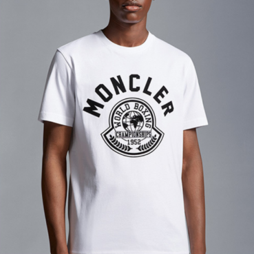 몽클레어 남성 화이트 반팔 티셔츠 - Moncler Mens White Tshirts 