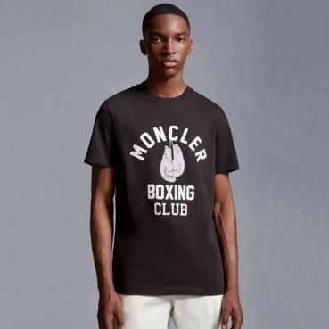 몽클레어 남성 블랙 반팔 티셔츠 - Moncler Mens BLack Tshirts 