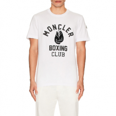 몽클레어 남성 화이트 반팔 티셔츠 - Moncler Mens White Tshirts 