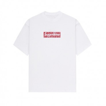 메종 마르지엘라 남/녀 화이트 반팔 티셔츠 - Maison Margiela Unisex White Tshirts 