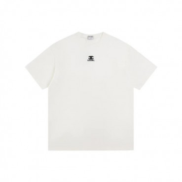 샤넬 남/녀 화이트 반팔티 - Chanel Unisex White Tshirts 