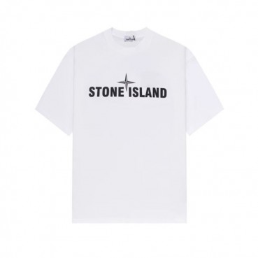 스톤아일랜드 남성 화이트 크루넥 반팔티 - Stone Island Mens White Tshirts 