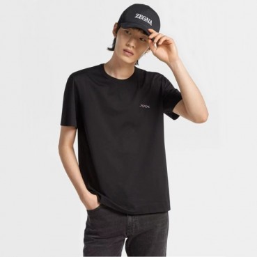 제냐 남성 블랙 반팔 티셔츠 - Zegna Mens Black Tshirts 