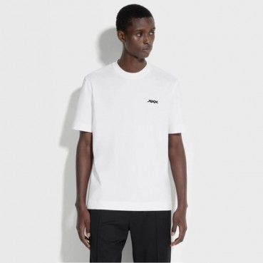 제냐 남성 화이트 반팔 티셔츠 - Zegna Mens White Tshirts 