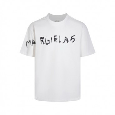 메종 마르지엘라 남/녀 화이트 반팔 티셔츠 - Maison Margiela Unisex White Tshirts 
