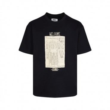 메종 마르지엘라 남/녀 블랙 반팔 티셔츠 - Maison Margiela Unisex Black Tshirts 