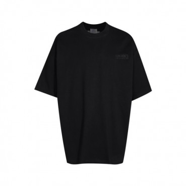 베트멍 남/녀 블랙 반팔 티셔츠 - Vetements Unisex Black Tshirts 