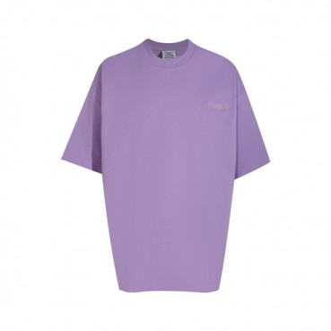 베트멍 남/녀 퍼플 반팔 티셔츠 - Vetements Unisex Purple Tshirts 