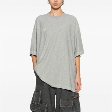 베트멍 남/녀 그레이 반팔 티셔츠 - Vetements Unisex Gray Tshirts 