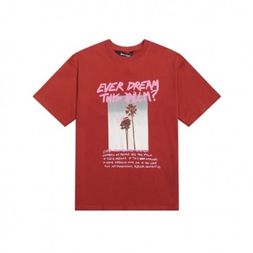 팜 엔젤스 남성 레드 크루넥 반팔티 - Pam Angels Mens Red Tshirts 