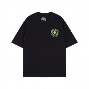 크롬하츠 남성 블랙 반팔티 - Chrom Hearts Mens Black Tshirts 