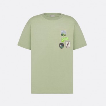 디올 남성 라운드 반팔 티셔츠 - Dior Mens Round Tshirt 