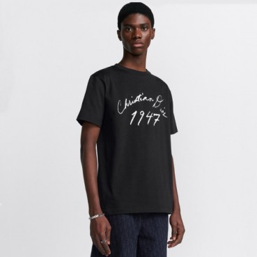디올 남성 블랙 반팔 티셔츠 - Dior Mens Black Tshirts 
