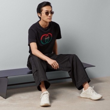 구찌 남성 블랙 반팔 티셔츠 - Gucci Mens Black Tshirts 