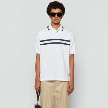 구찌 남성 화이트 폴로 티셔츠 - Gucci Mens White Polo Tshirts 