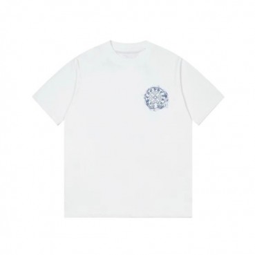 크롬하츠 남성 화이트 반팔티 - Chrom Hearts Mens White Tshirts 