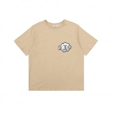 샤넬 남/녀 베이지 반팔티 - Chanel Unisex Beige Tshirts 
