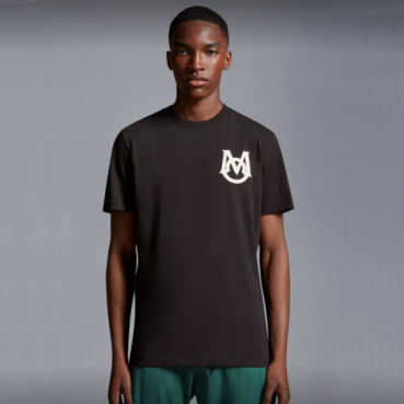 몽클레어 남성 블랙 반팔 티셔츠 - Moncler Mens Black Tshirts 