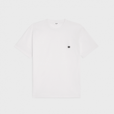 셀린느 남성 화이트 반팔 티셔츠 - Celine Mens White Tshirts 