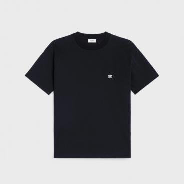 셀린느 남성 블랙 반팔 티셔츠 - Celine Mens Black Tshirts 