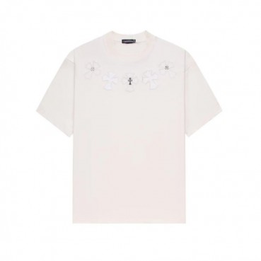 크롬하츠 남성 화이트 반팔티 - Chrom Hearts Mens White Tshirts 