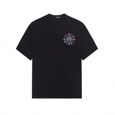 크롬하츠 남성 블랙 반팔티 - Chrom Hearts Mens Black Tshirts 