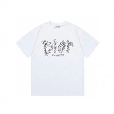 디올 남성 화이트 반팔 티셔츠 - Dior Mens White Tshirts 