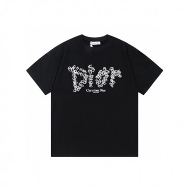 디올 남성 블랙 반팔 티셔츠 - Dior Mens Black Tshirts 