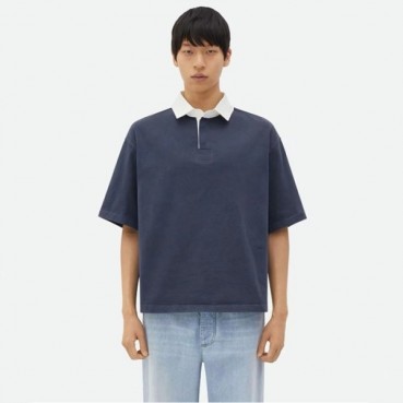보테가베네타 남성 네이비 폴로 반팔티 - Bottega veneta Mens Navy Polo Tshirts 