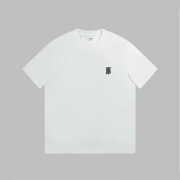 버버리 남성 화이트 반팔 티셔츠 - Burberry Mens White Tshirts 