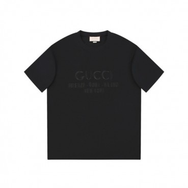구찌 남/녀 블랙 티셔츠 - Gucci Unisex Black Tshirts 