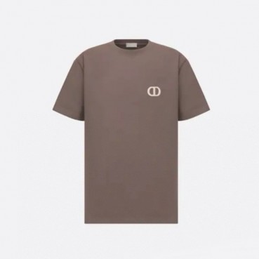 디올 남성 브라운 반팔 티셔츠 - Dior Mens Brown Tshirts 