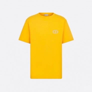 디올 남성 옐로우 반팔 티셔츠 - Dior Mens Yellow Tshirts 